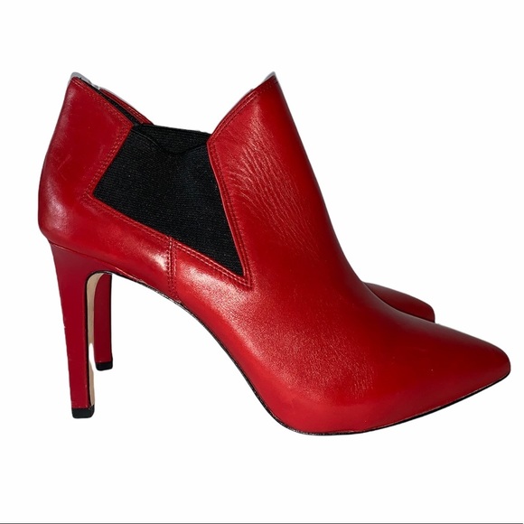 ANTONIO MELANI Red Ankle Boots - Picture 2 of 7